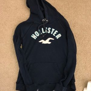 Navy Blue Hollister Hoodie!